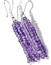 SKU 11845 - a Amethyst earrings Jewelry Design image
