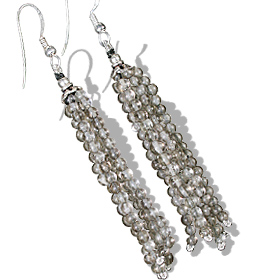 SKU 11847 - a Smoky Quartz earrings Jewelry Design image