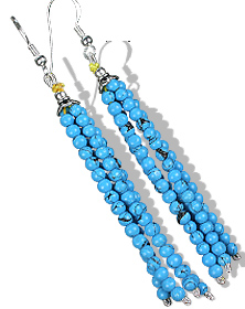 SKU 11848 - a Turquoise earrings Jewelry Design image