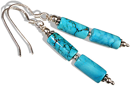 SKU 11865 - a Turquoise earrings Jewelry Design image