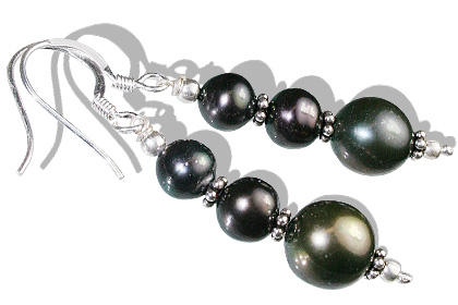 SKU 11866 - a Hematite earrings Jewelry Design image