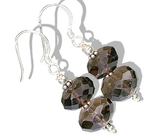 SKU 11871 - a Smoky Quartz earrings Jewelry Design image