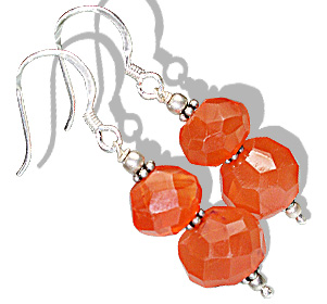 SKU 11875 - a Carnelian earrings Jewelry Design image