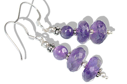 SKU 11876 - a Amethyst earrings Jewelry Design image