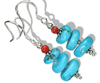 SKU 11883 - a Turquoise earrings Jewelry Design image