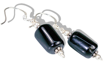 SKU 11884 - a Onyx earrings Jewelry Design image