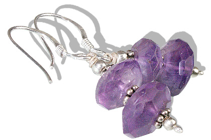 SKU 11889 - a Amethyst earrings Jewelry Design image