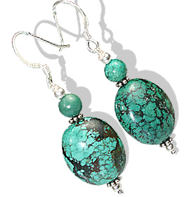 SKU 11924 - a Turquoise earrings Jewelry Design image