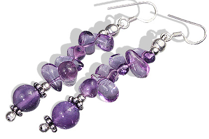 SKU 11942 - a Amethyst earrings Jewelry Design image