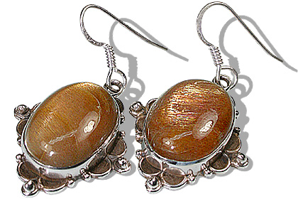 SKU 11943 - a Sunstone earrings Jewelry Design image