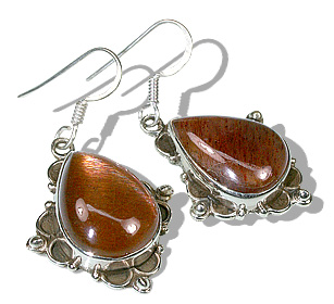 SKU 11946 - a Sunstone earrings Jewelry Design image