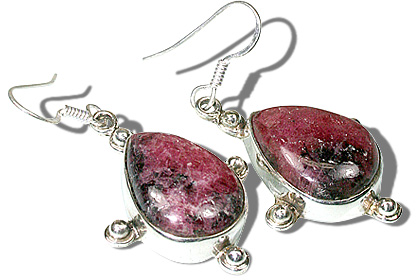 SKU 11950 - a Rhodonite earrings Jewelry Design image