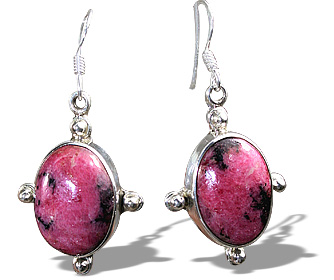 SKU 11953 - a Rhodonite earrings Jewelry Design image