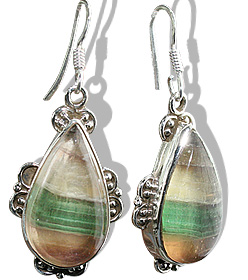 SKU 11968 - a Fluorite earrings Jewelry Design image