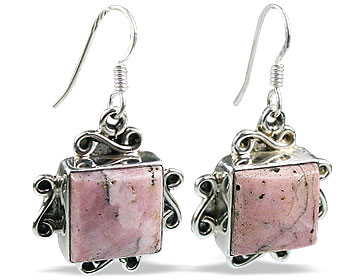 SKU 11975 - a Rhodocrosite earrings Jewelry Design image