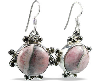 SKU 11976 - a Rhodocrosite earrings Jewelry Design image