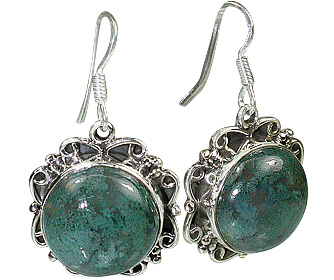 SKU 12085 - a Moss Agate earrings Jewelry Design image
