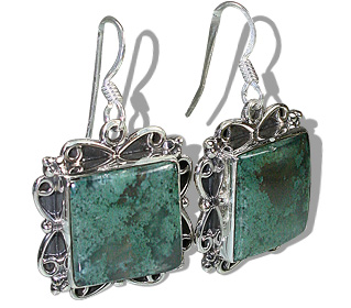 SKU 12088 - a Moss Agate earrings Jewelry Design image