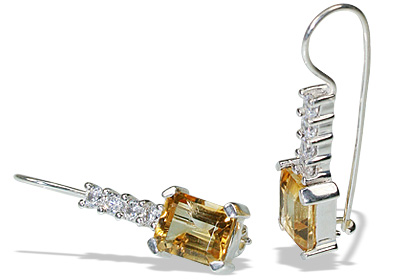 SKU 12161 - a Citrine earrings Jewelry Design image