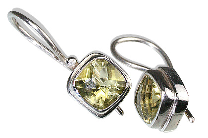 SKU 12175 - a Lemon Quartz earrings Jewelry Design image