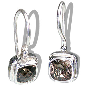 SKU 12177 - a Smoky Quartz earrings Jewelry Design image