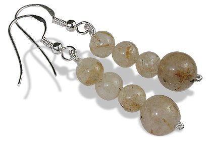 SKU 12184 - a Rutilated Quartz earrings Jewelry Design image