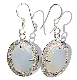 SKU 12187 - a Chalcedony earrings Jewelry Design image