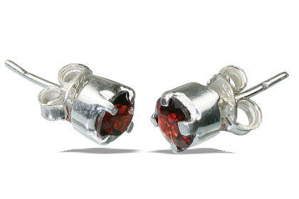 SKU 12244 - a Garnet earrings Jewelry Design image