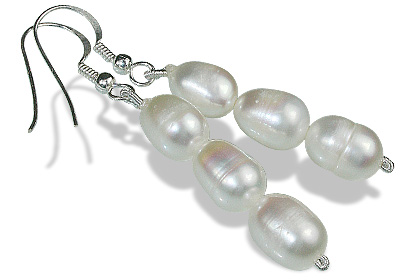 SKU 12268 - a Pearl earrings Jewelry Design image
