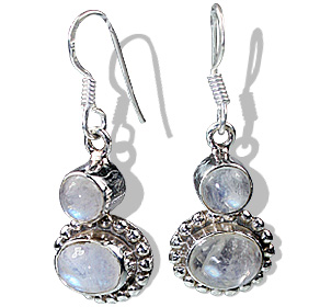 SKU 12273 - a Moonstone earrings Jewelry Design image