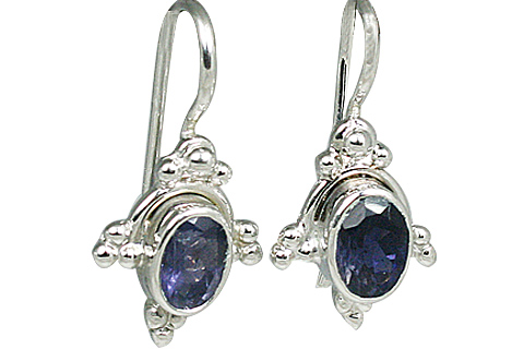 SKU 12305 - a Iolite earrings Jewelry Design image