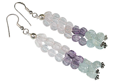 SKU 12384 - a Multi-stone earrings Jewelry Design image
