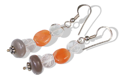 SKU 12385 - a Multi-stone earrings Jewelry Design image