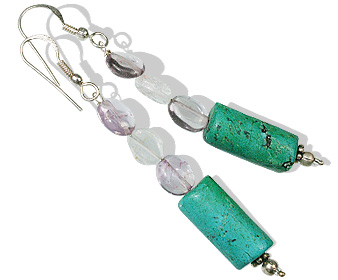 SKU 12387 - a Multi-stone earrings Jewelry Design image