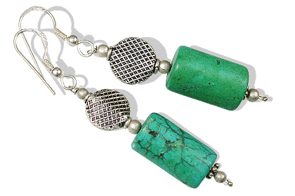 SKU 12388 - a Turquoise earrings Jewelry Design image