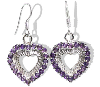 SKU 12395 - a Amethyst earrings Jewelry Design image