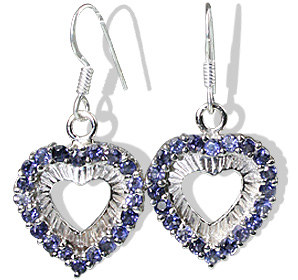 SKU 12396 - a Iolite earrings Jewelry Design image