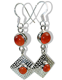 SKU 12404 - a Carnelian earrings Jewelry Design image