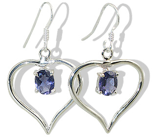 SKU 12417 - a Iolite earrings Jewelry Design image