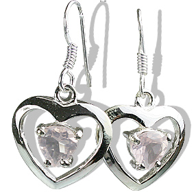 SKU 12423 - a Rose quartz earrings Jewelry Design image