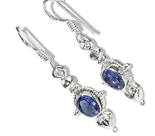 SKU 12561 - a Iolite earrings Jewelry Design image