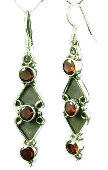 SKU 1257 - a Garnet Earrings Jewelry Design image