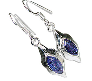 SKU 12572 - a Iolite earrings Jewelry Design image