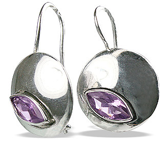 SKU 12573 - a Amethyst earrings Jewelry Design image