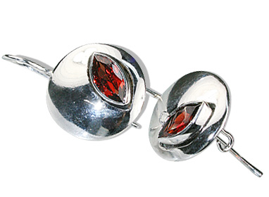 SKU 12574 - a Garnet earrings Jewelry Design image