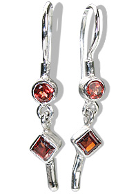 SKU 12584 - a Garnet earrings Jewelry Design image