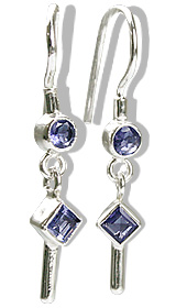 SKU 12585 - a Iolite earrings Jewelry Design image