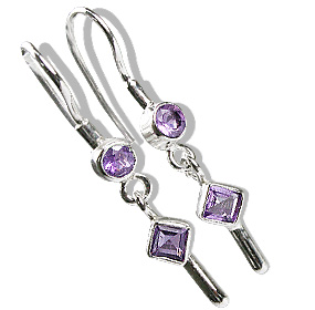 SKU 12586 - a Amethyst earrings Jewelry Design image