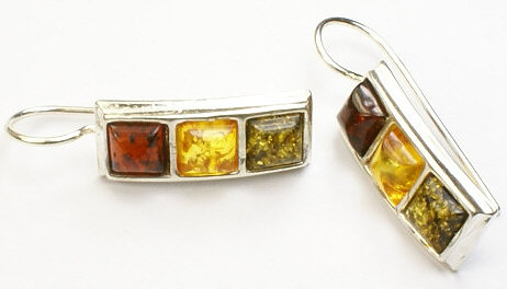 SKU 12617 - a Amber Earrings Jewelry Design image