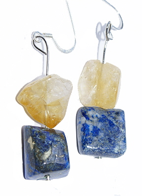 SKU 12619 - a Lapis Lazuli earrings Jewelry Design image